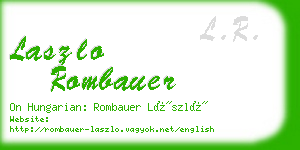 laszlo rombauer business card